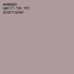 #AB999D - Dusty Gray Color Image